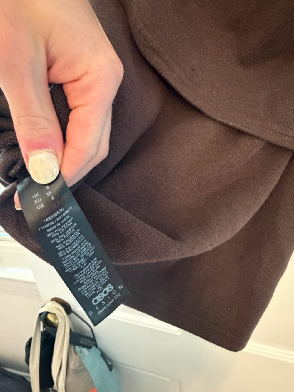 ASOS Brown Cold-Shoulder Mini Dress - Picture 5 of 5